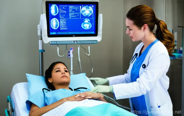 간호사 신규 교육 프로그램 - Advanced Nursing Simulation**
    "A realistic, brightly lit hospital simulation room. A focused you...